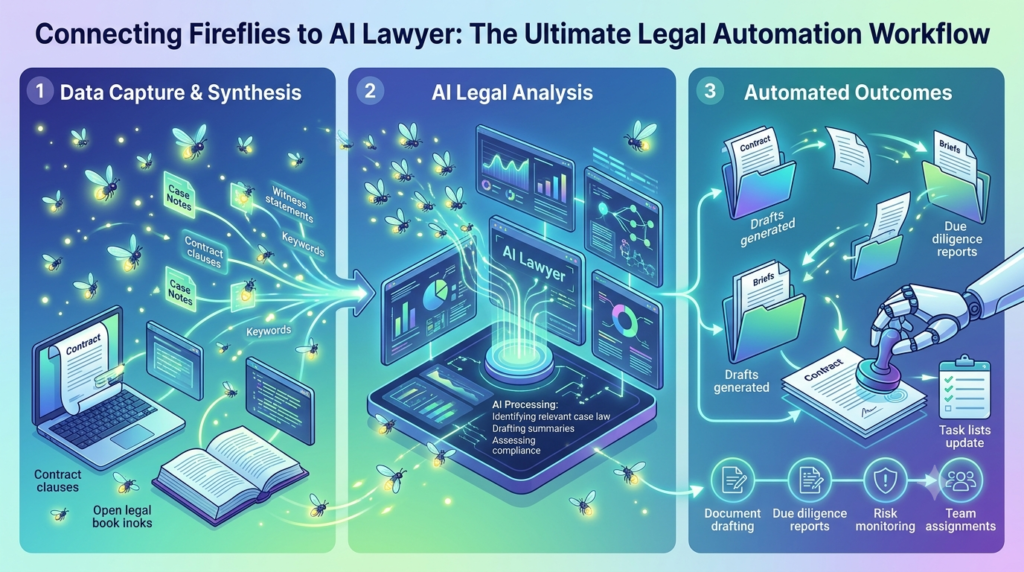Connecting Fireflies to AI Lawyer: The Ultimate Legal Automation Workflow